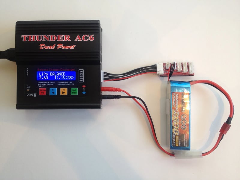 Battery for rc models and charger